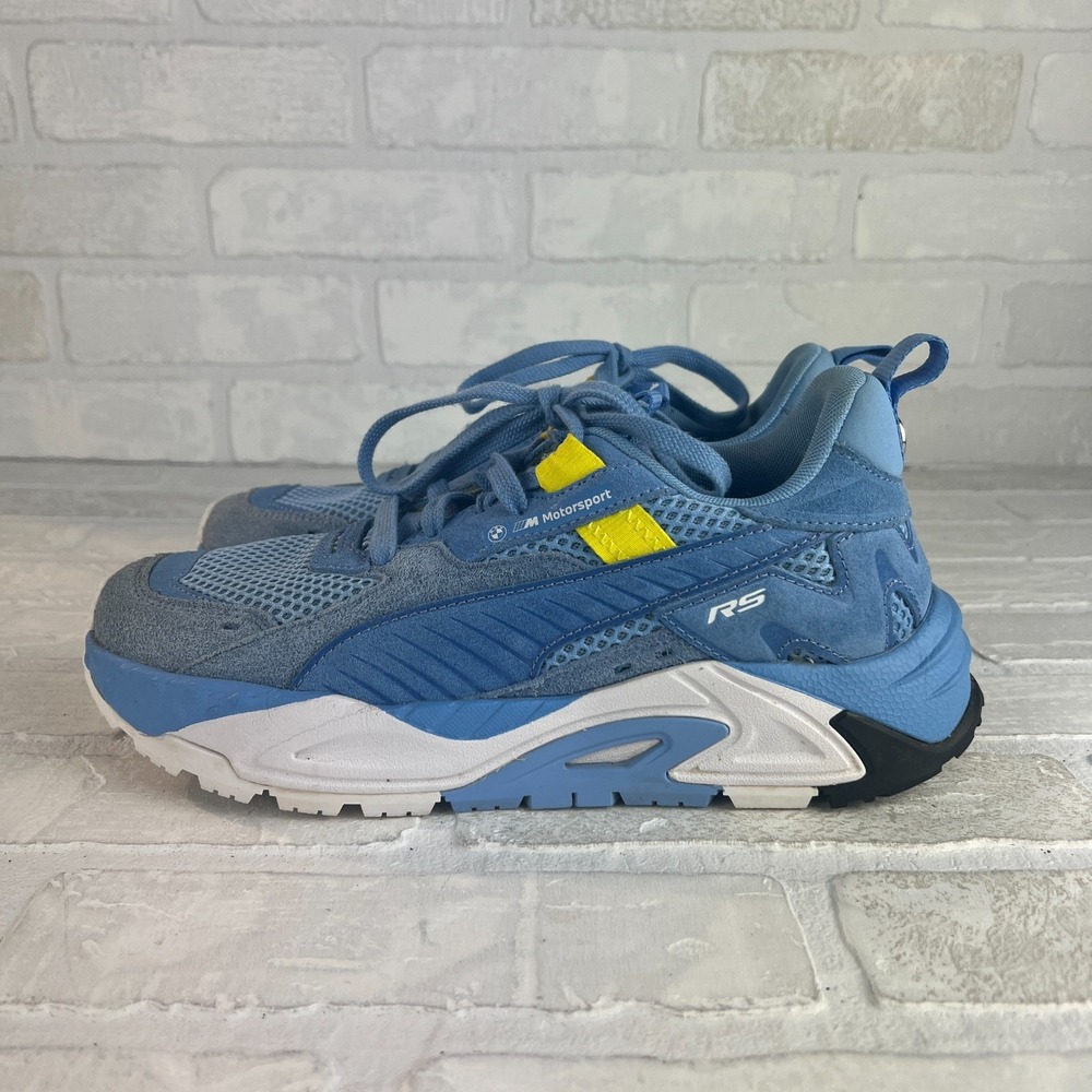 PUMA x BMW M RS-Trck Motorsport Day Dream Sneakers Men's 7.5 Blue Shoes Athletic